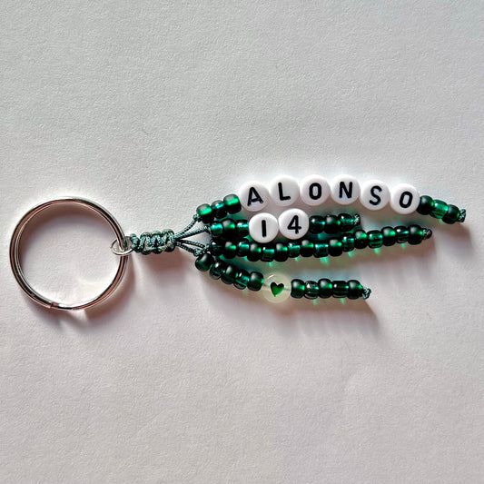 Alonso Aston Martin Keychain