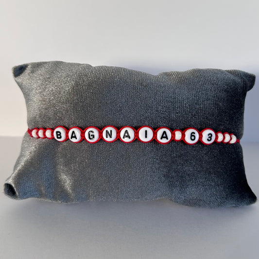 Bagnaia 63 Ducati 100 Years Bracelet