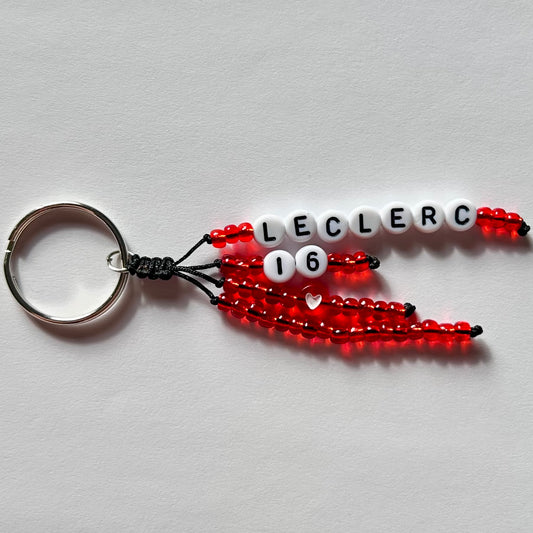 Leclerc Ferrari Keychain