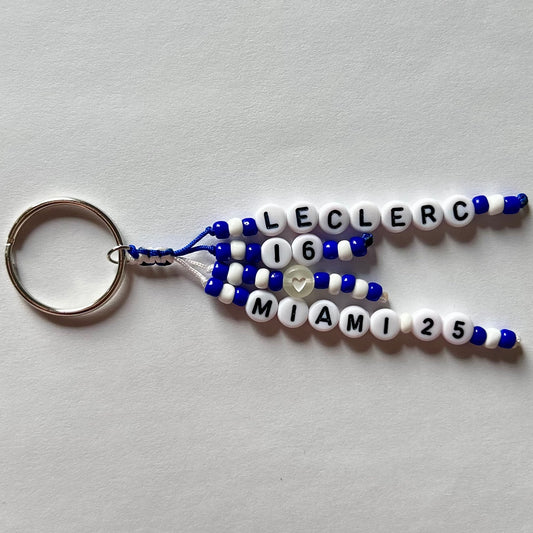 Leclerc Miami 25 Keychain